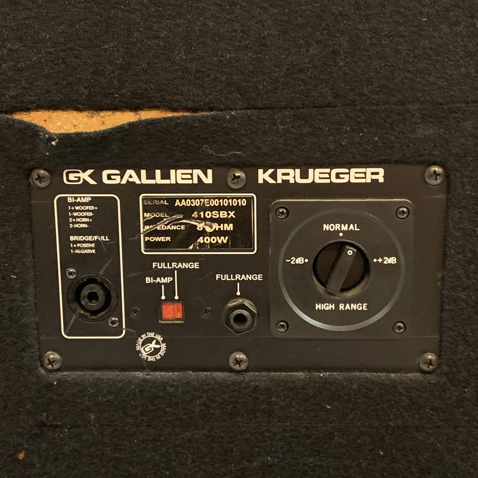 Gallien-Kruger 410SBX 4X10 Bass Cabinet
