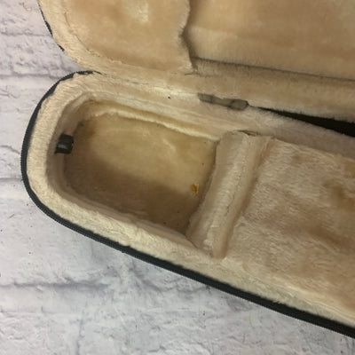 1/2 Half Size Unknown Violin Polyfoam Black/Yellow Case