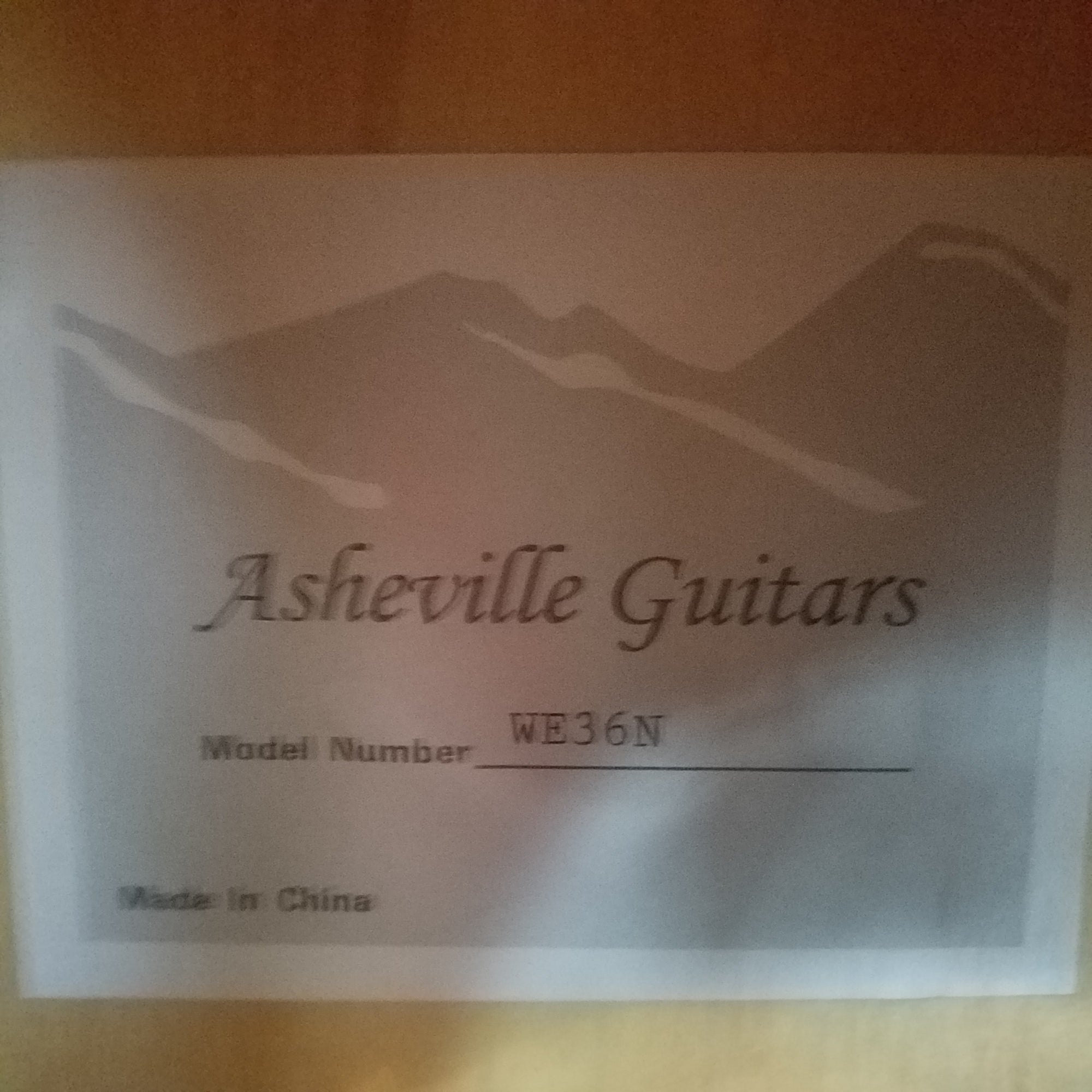 Asheville WE36N 3/4 Size Classical Guitar