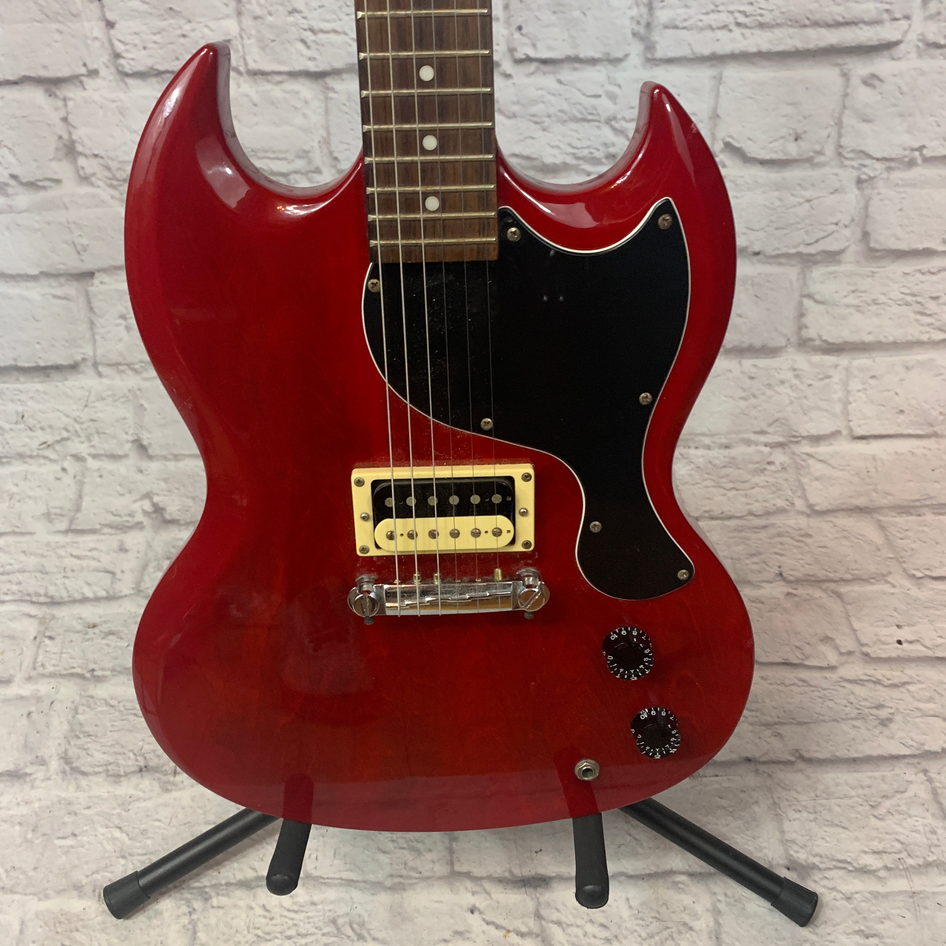 Epiphone SG Jr Matte Black Satin Custom Shop Electric Guitar