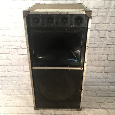 Hewitt Audio 3.5FT Tall Drum Side Fill Monitor 15x2 w 4 Horns and Casters