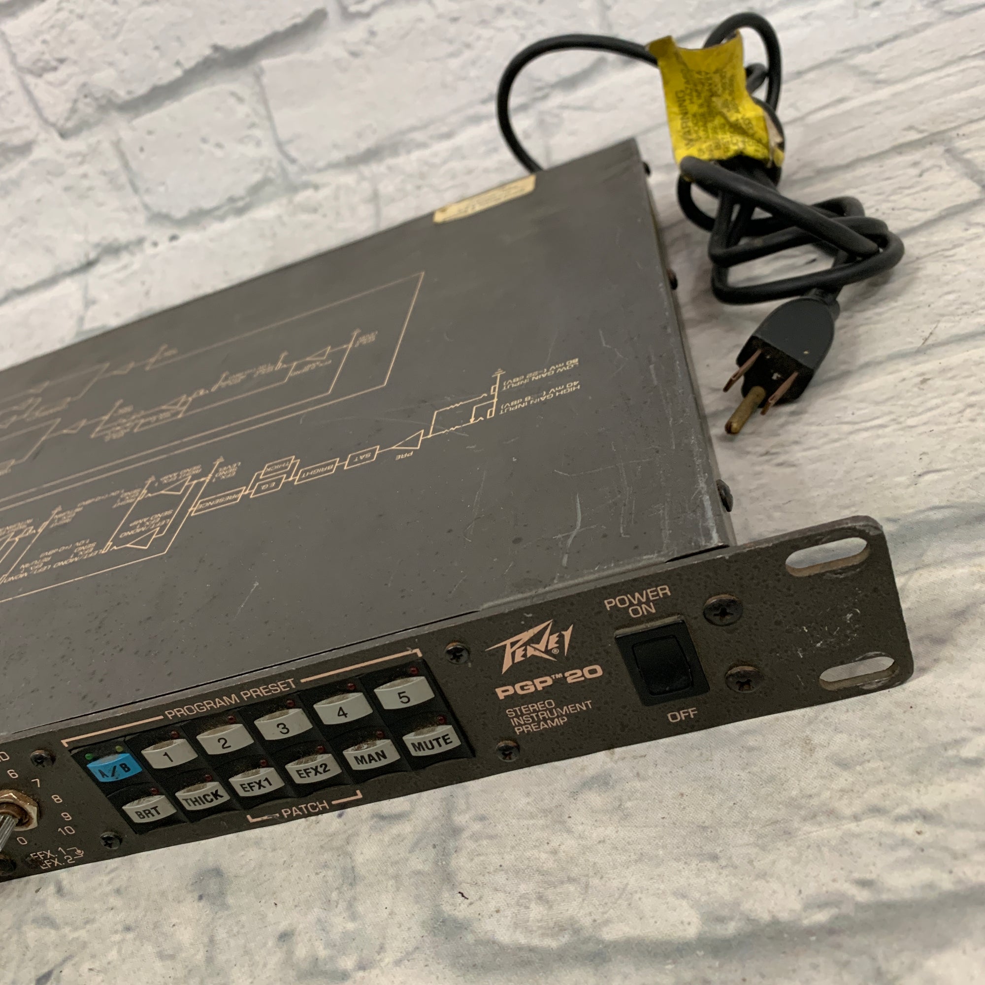 Peavey PGP 20 Stereo Instrument Preamp Missing Effect Send Knob
