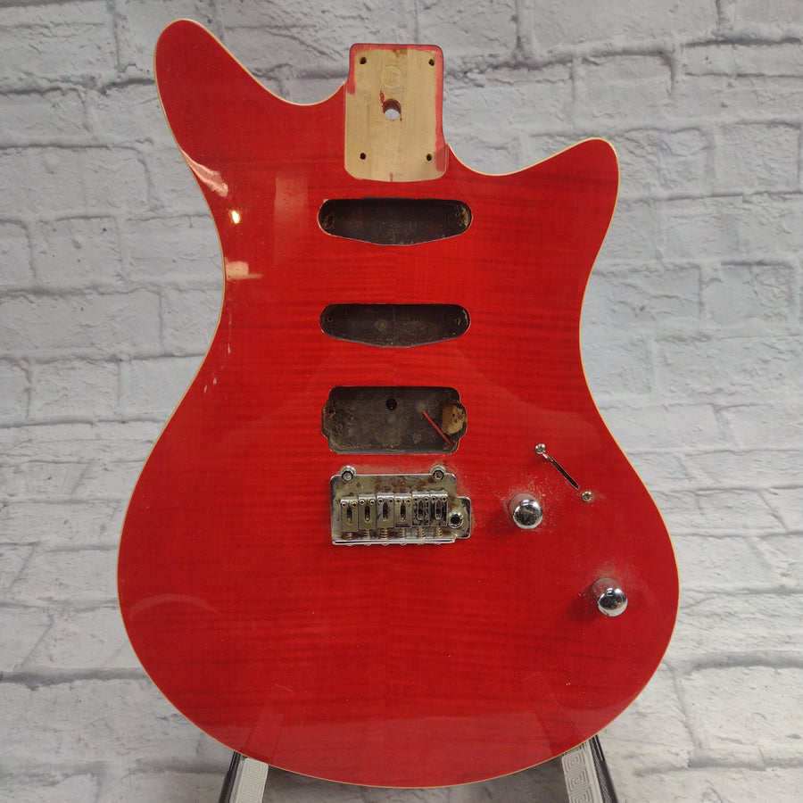 Canvas Double Cutaway Electric Guitar Body HSS