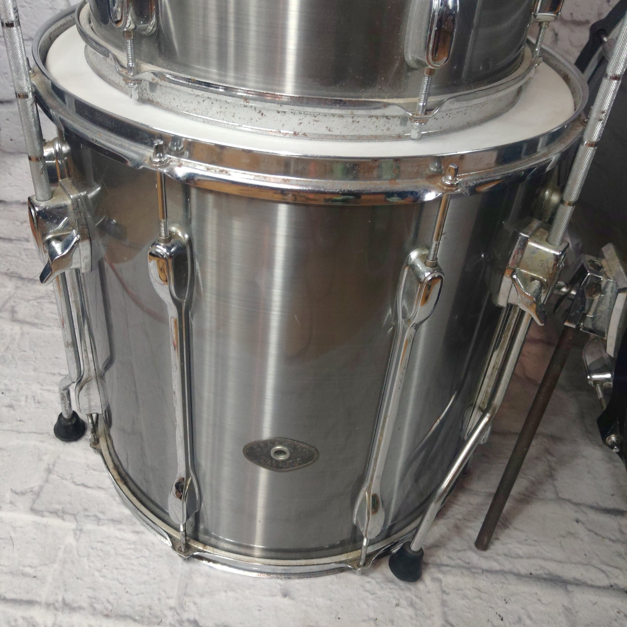 Tama Rockstar Brushed Chrome MIJ 4 Piece Drum Kit