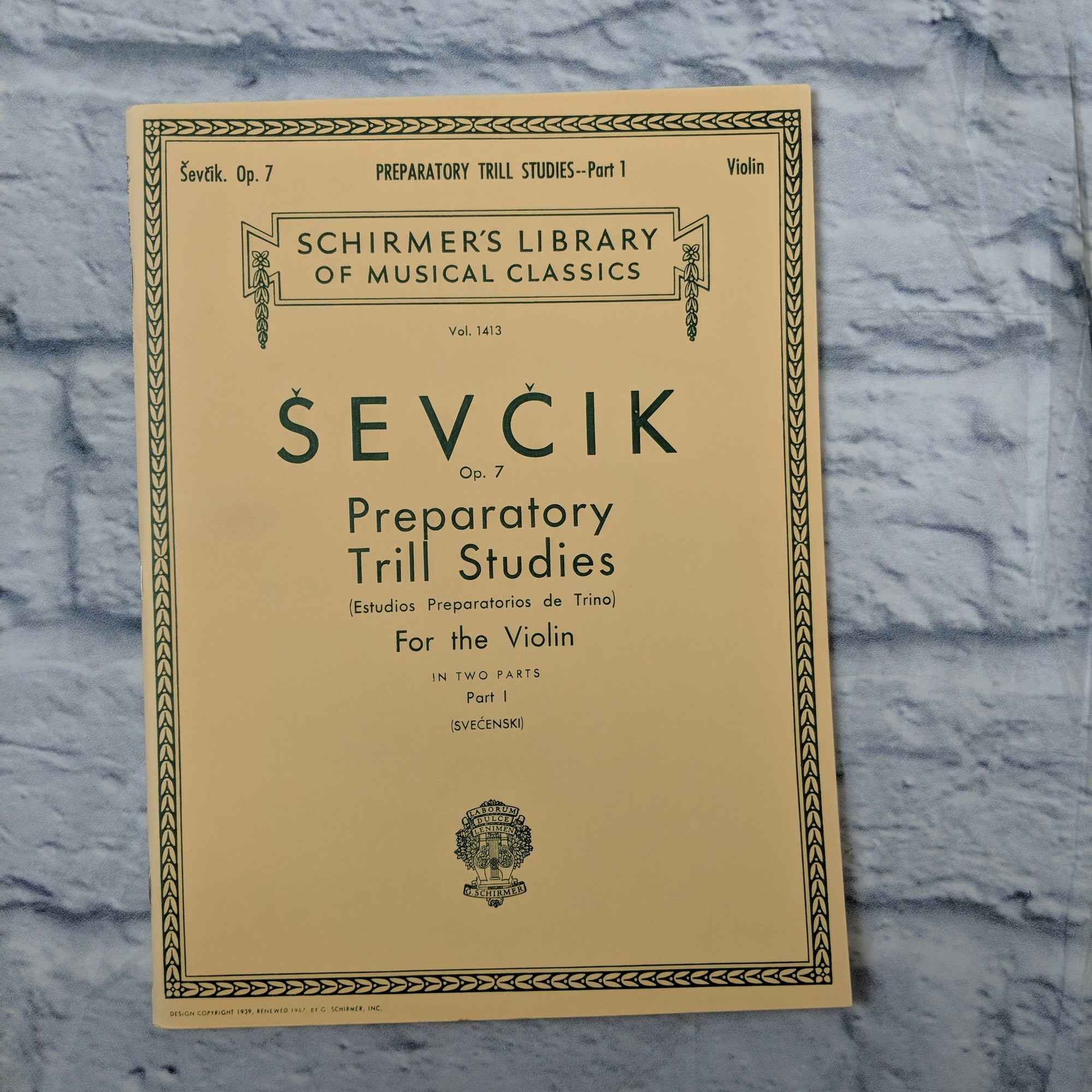 G. Schirmer - Preparatory Trill Studies - - Part 1