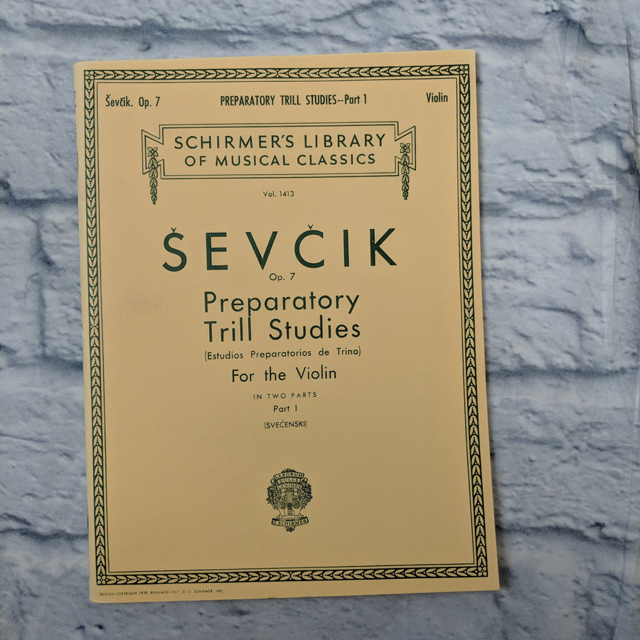 G. Schirmer - Preparatory Trill Studies - - Part 1