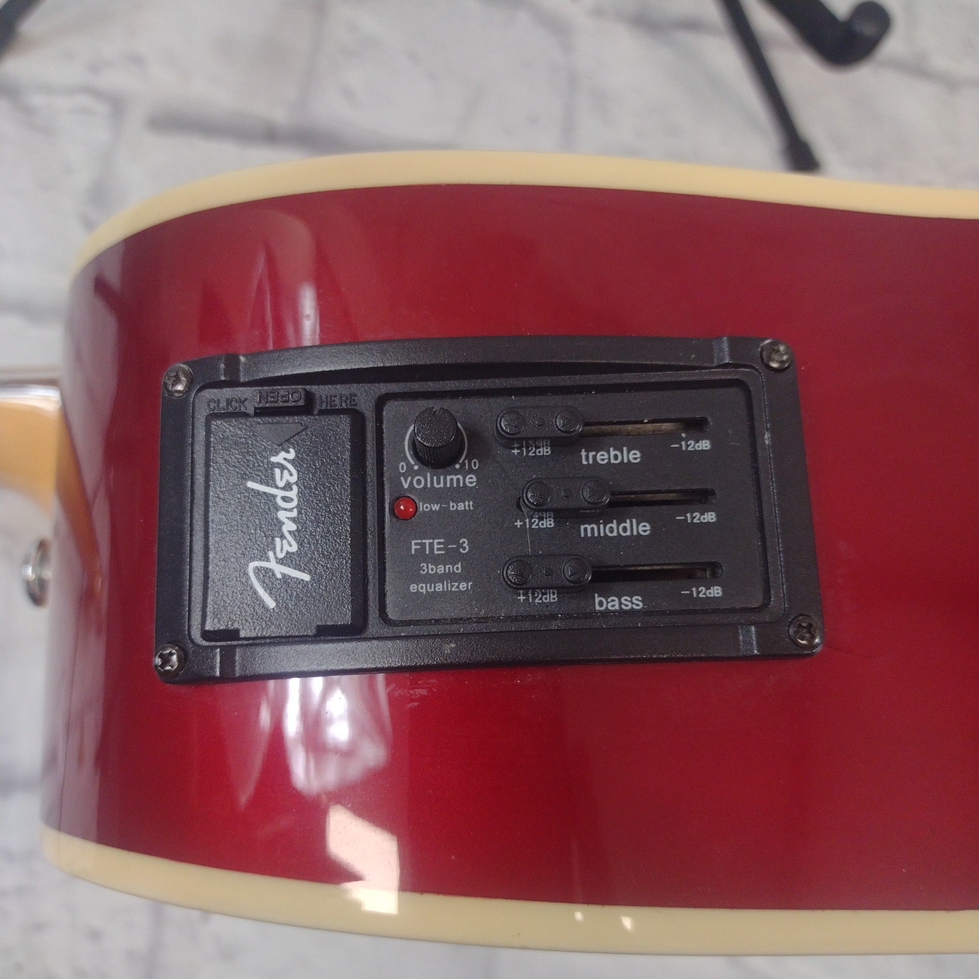 Fender SCE Sonoran Candy Apple Red Acoustic Guitar