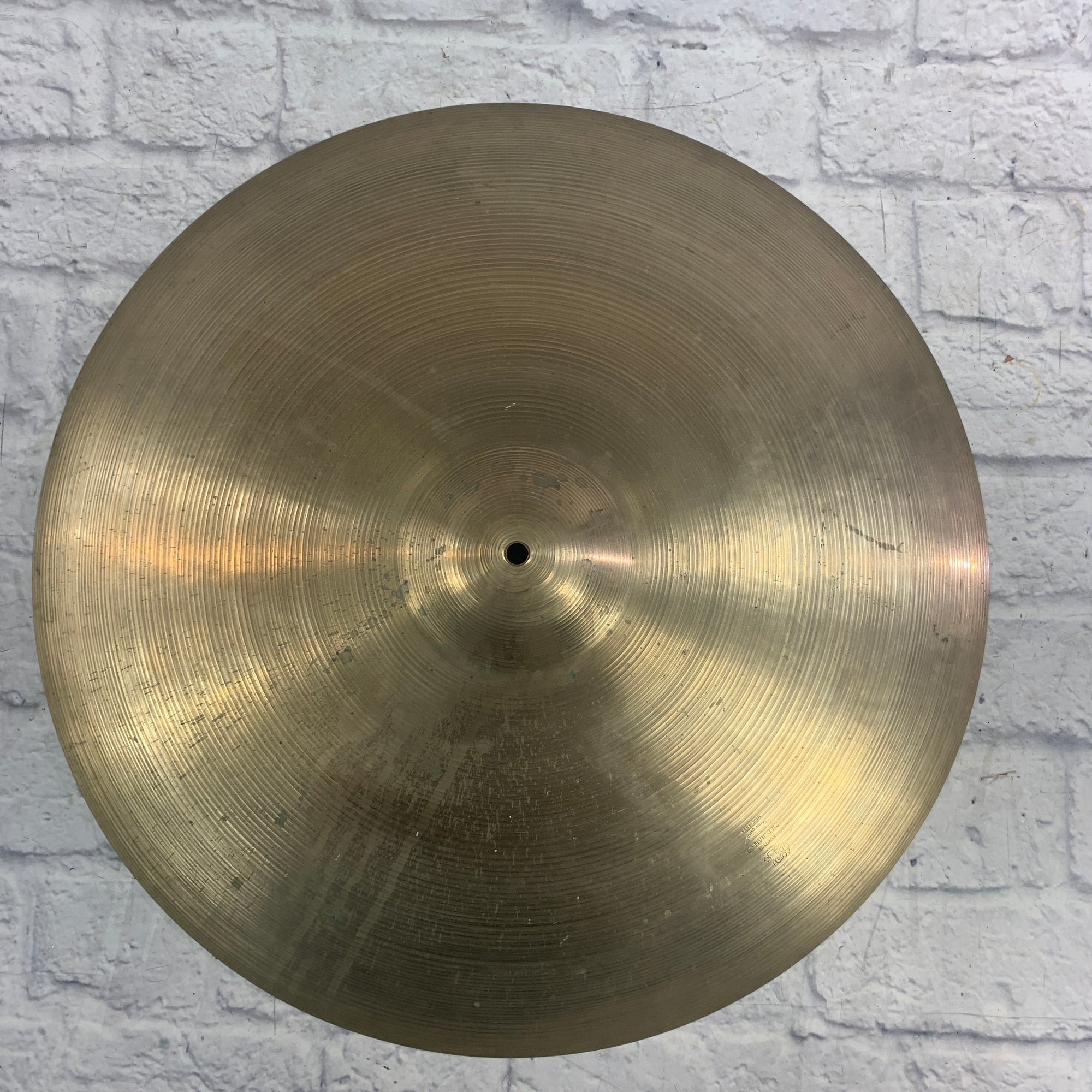 Vintage 1960's Zildjian 24 Ride Cymbal