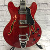 Eastman T486B-RD Hollow Body Thinline with Case Hollow Body Electric Guitar