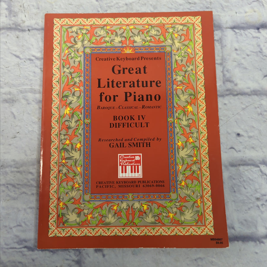 Great Literature for Piano Book 4 (Difficult) (Paperback)