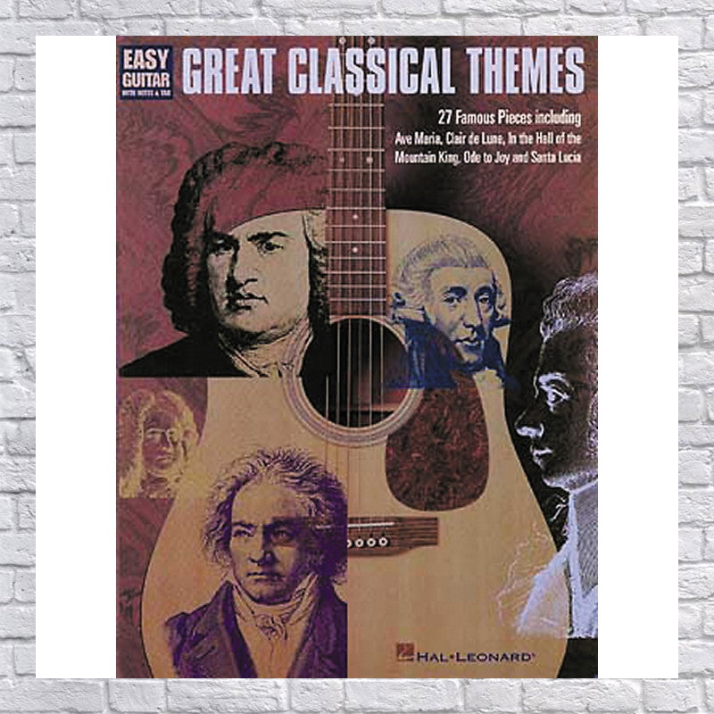 Hal Leonard Great Classical Themes for Easy Guitar Tab Book