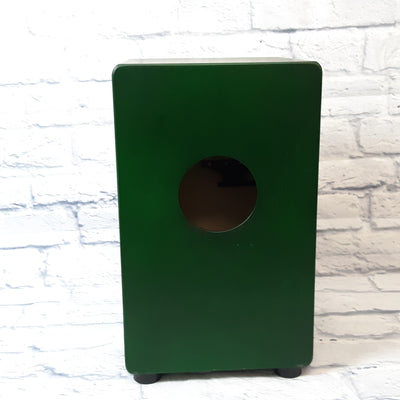 Luna LPC GRN Cajon Green with laser engraved design - comes with bag
