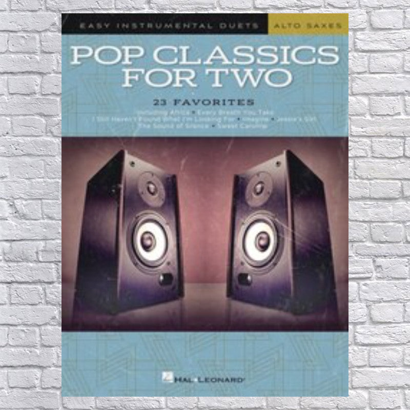 Pop Classics for Two Alto Saxophones - (Paperback)