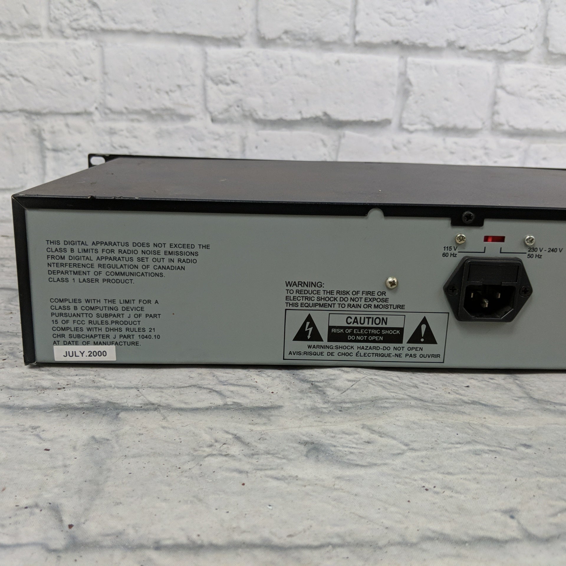 Gemini CD-140 Professional Rack CD Player