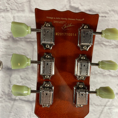Vintage Les Paul Style Electric Guitar w/ Hard Case