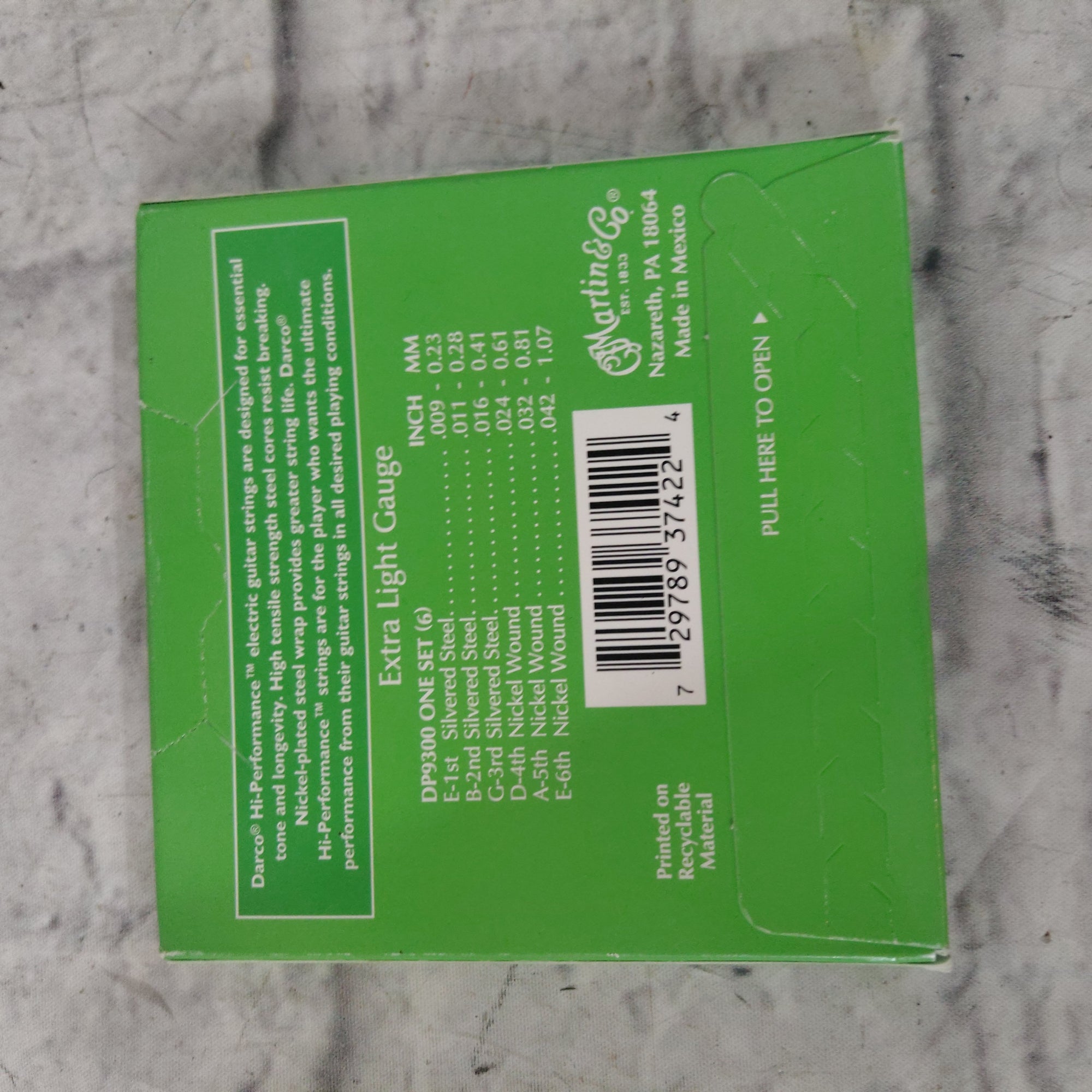 Martin Darco Electric Guitar Strings DP9300 9-42 Electric Guitar Strings