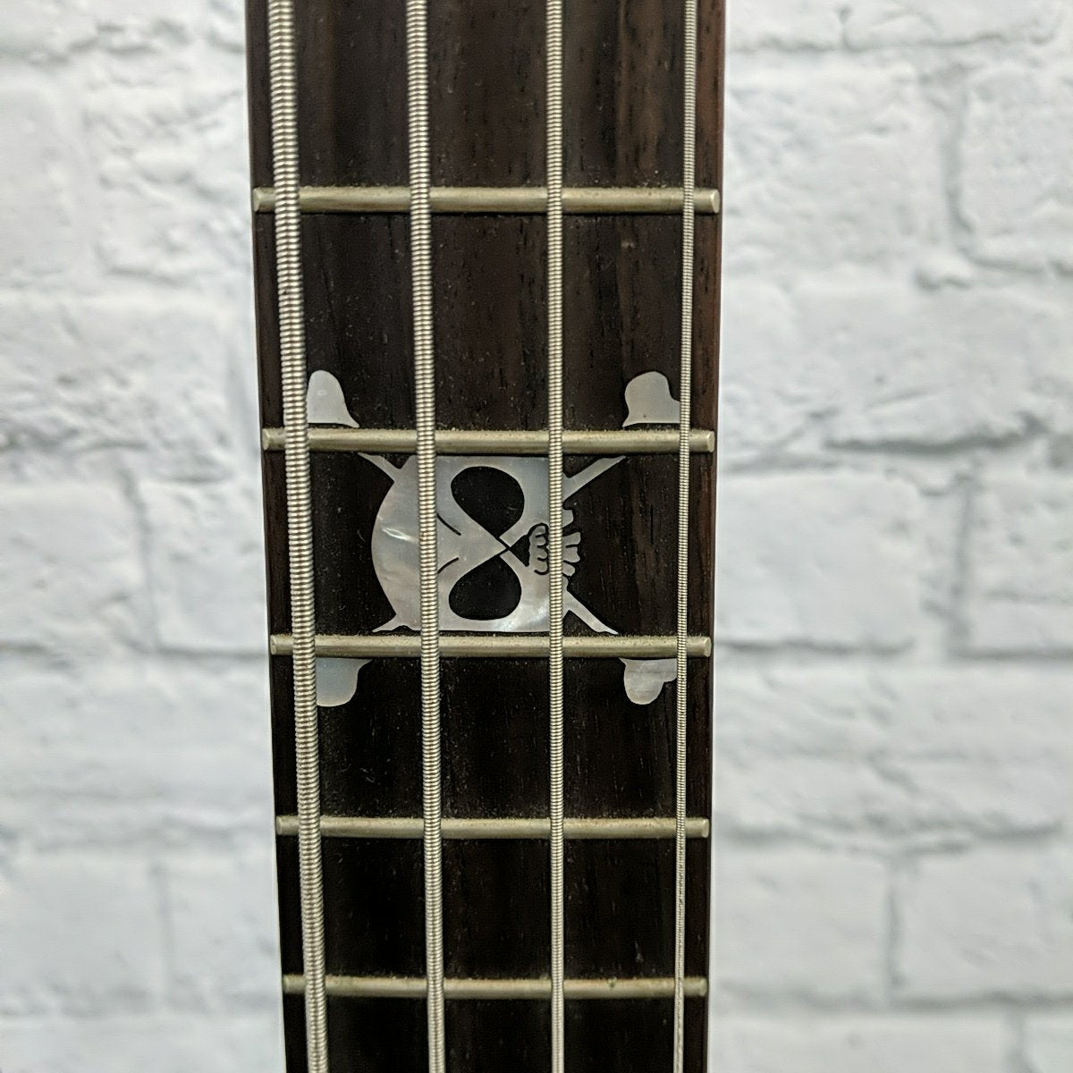 Squier by Fender MB-4 Skull and Crossbones 4 String Bass