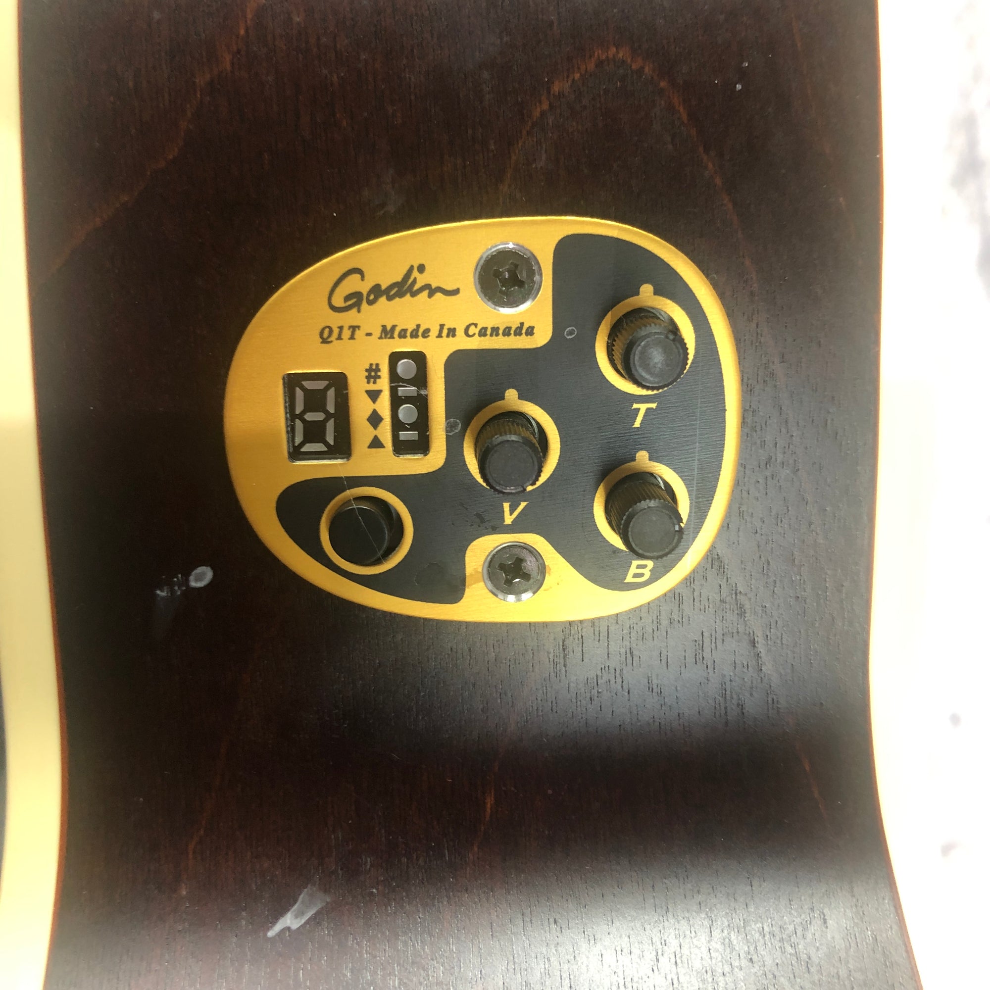 Art Lutherie Legacy Bourbon Burst CW QIT Acoustic Electric