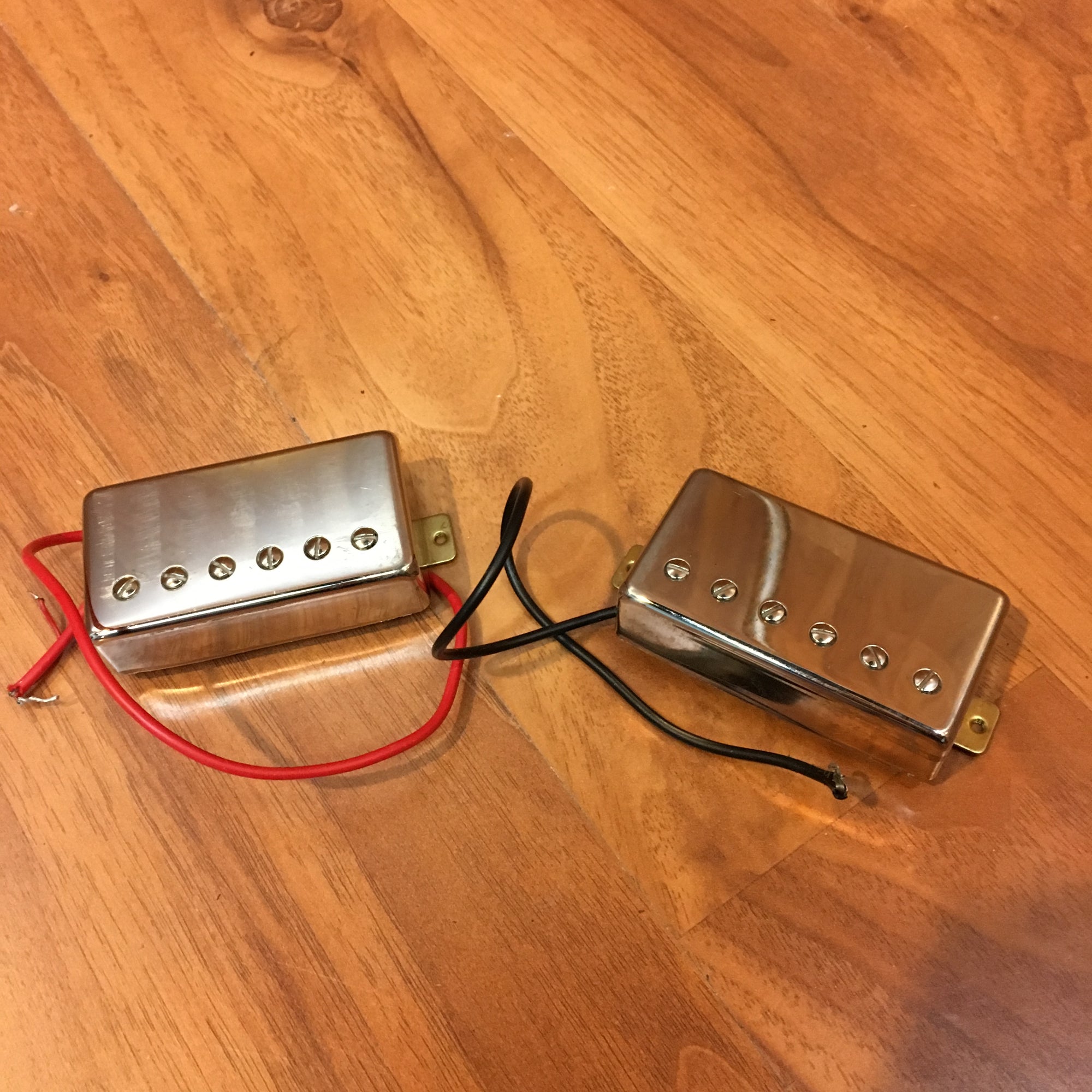 BHK Humbucker Chrome Pickups Blacktop Strat Stock