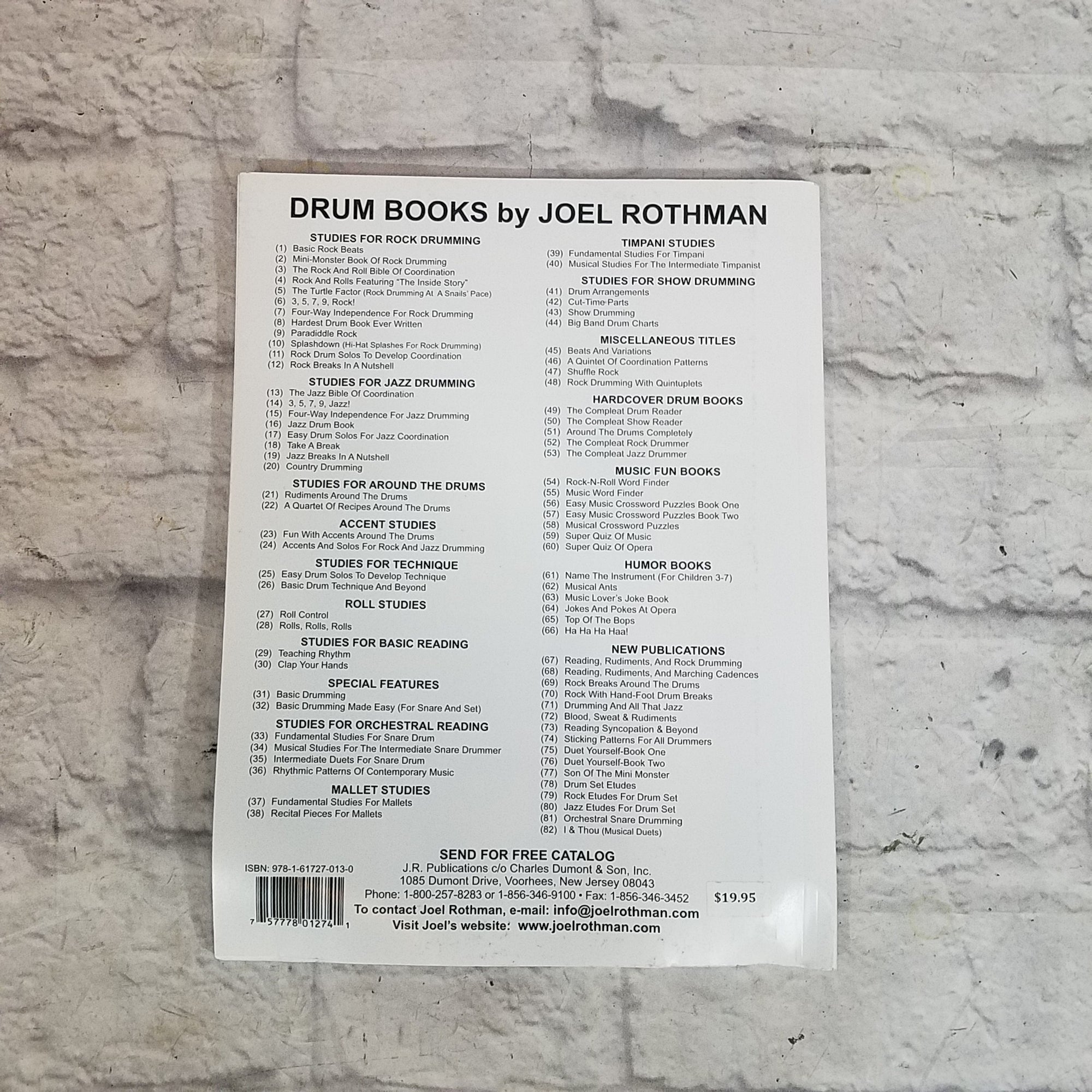 Joel Rothman's Mini-Monster Book of Rock Drumming