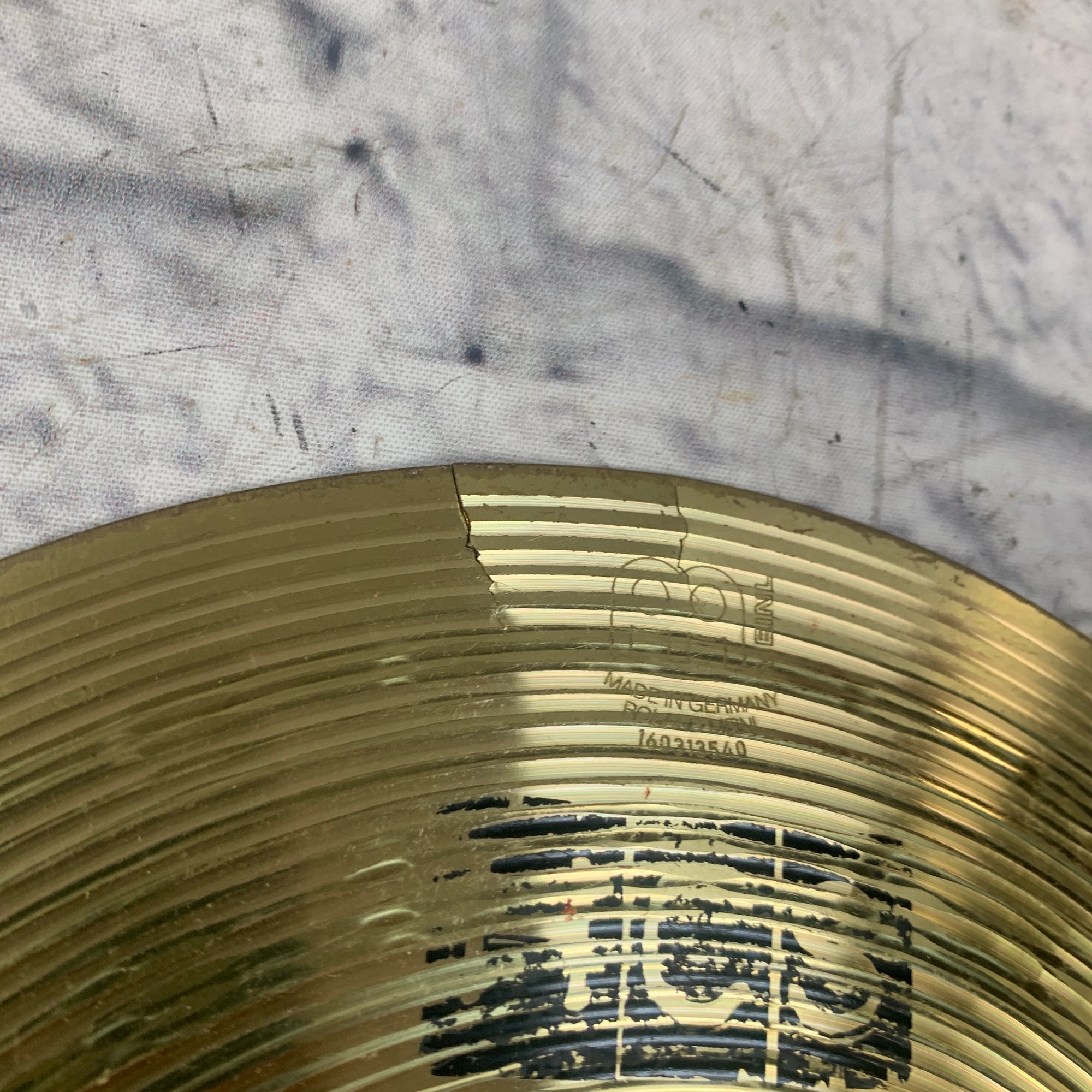 Meinl 10 HCS Splash Cymbal Cracked