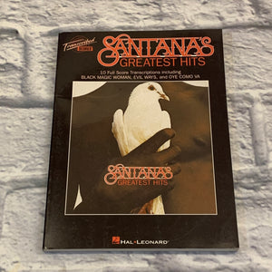 Hal Leonard Santana's Greatest Hits Full Score Transcription Book