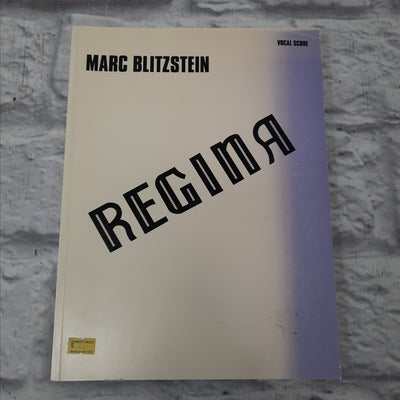 Regina - Marc Blitzstein Vocal Score Book