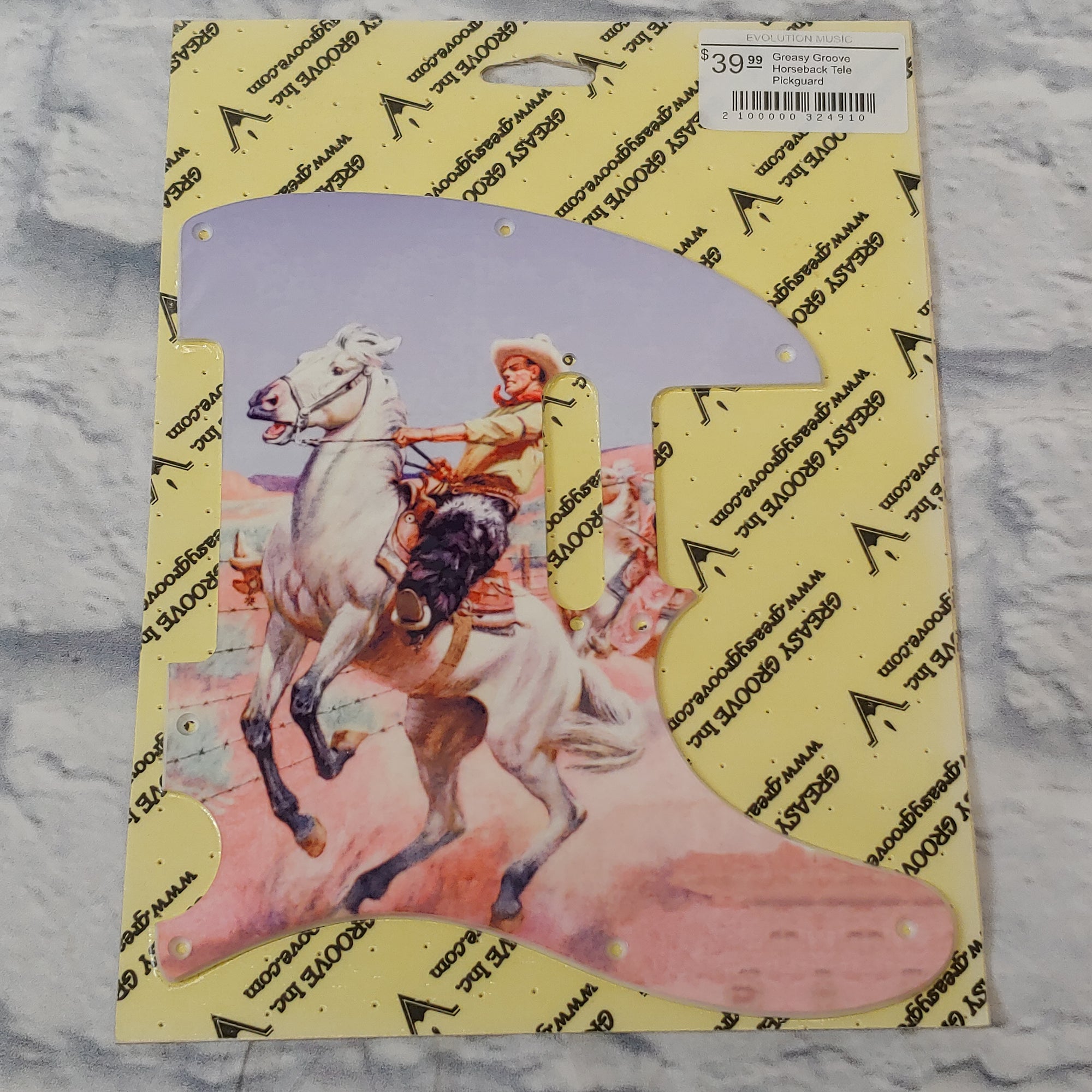Greasy Groove Horseback Tele Pickguard