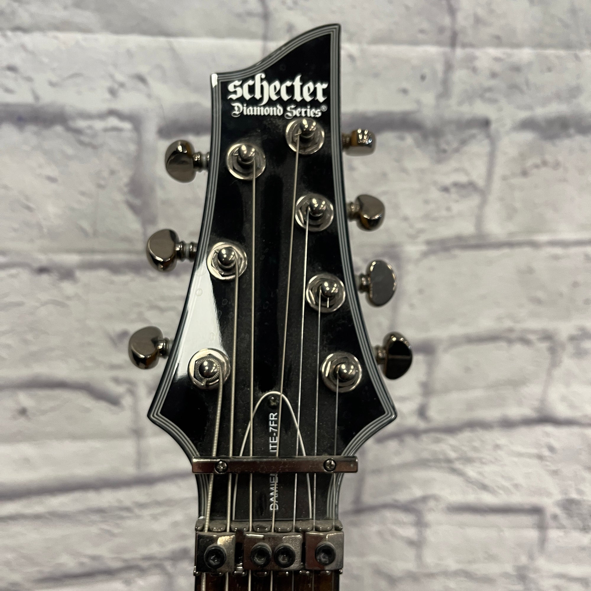 Schecter Diamond Series Damien Elite 7fr Black 7 String Electric Guita