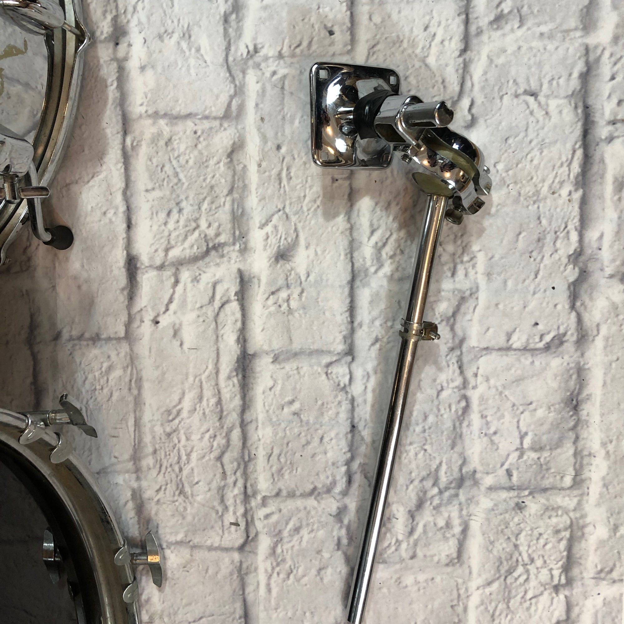1970s Vintage Slingerland 5pc Chrome over Maple Drum Set 24/18/14/14/13