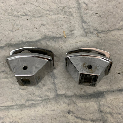 Vintage Ludwig Bass Drum Leg Mounts Set of Two Incomplete