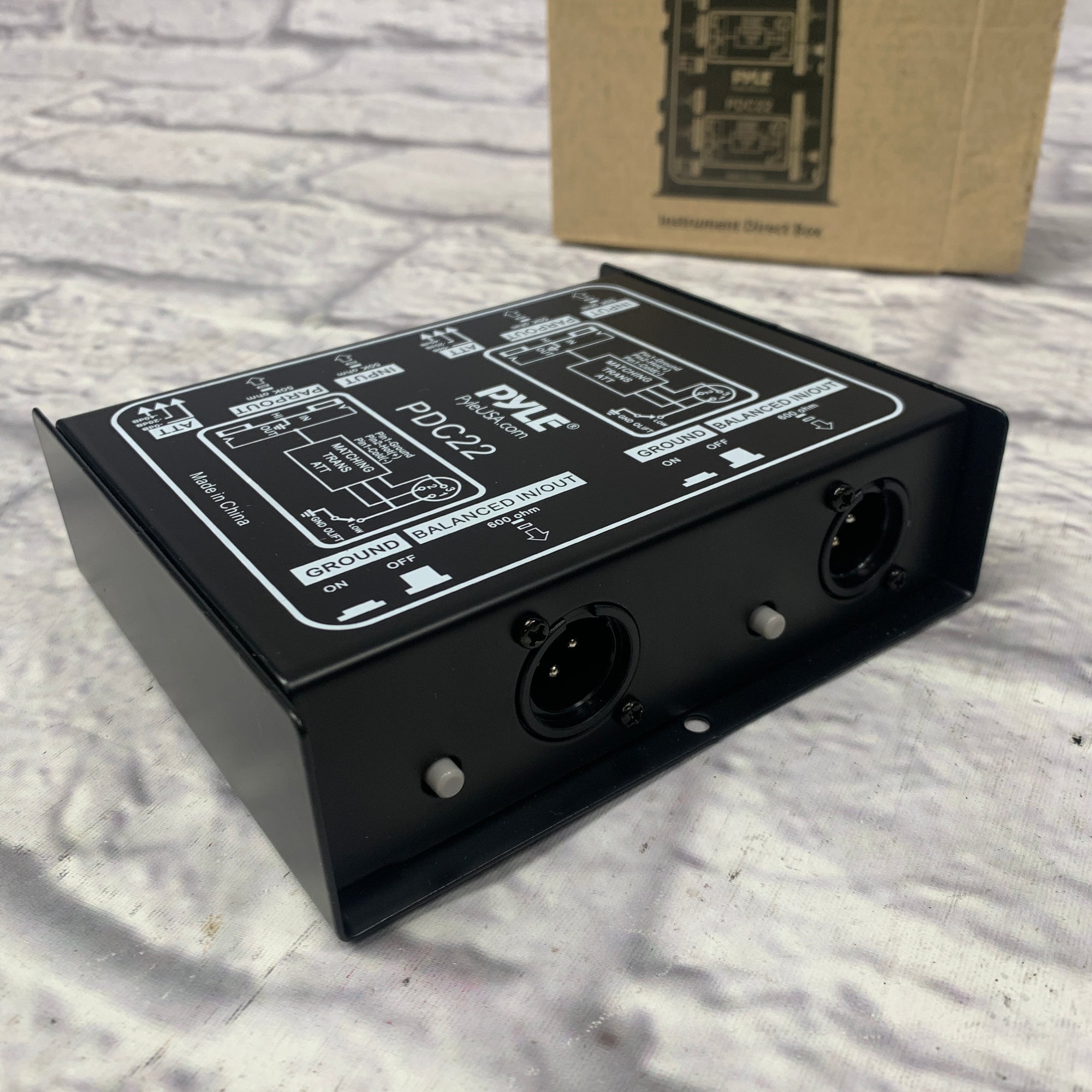 Pyle PDC22 Instrument Direct Box DI Box