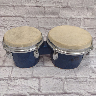 Unknown Bongos Made in Japan Blue Sparkle