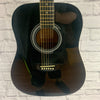 Johnson Black Dreadnaught Acoustic Guitar