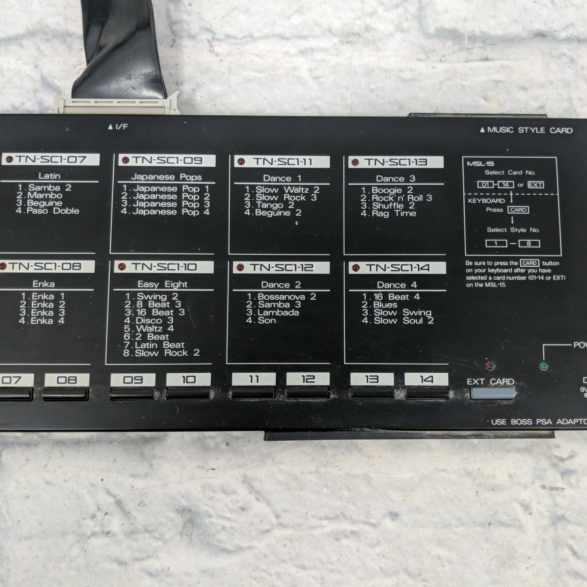 Roland MSL-15 Music Style Super Card - Evolution Music