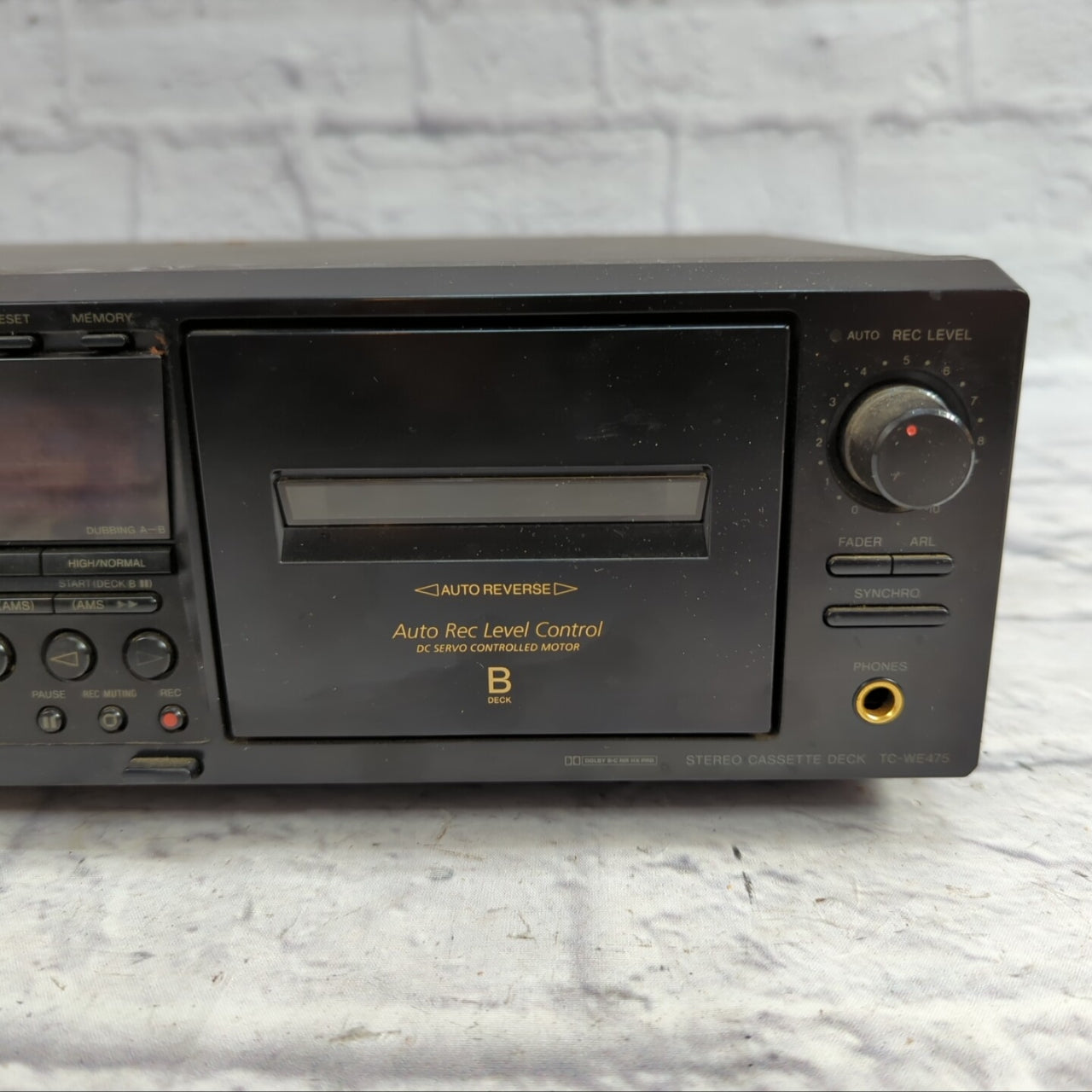 Sony TC-WE475 Dual Cassette Deck As Is