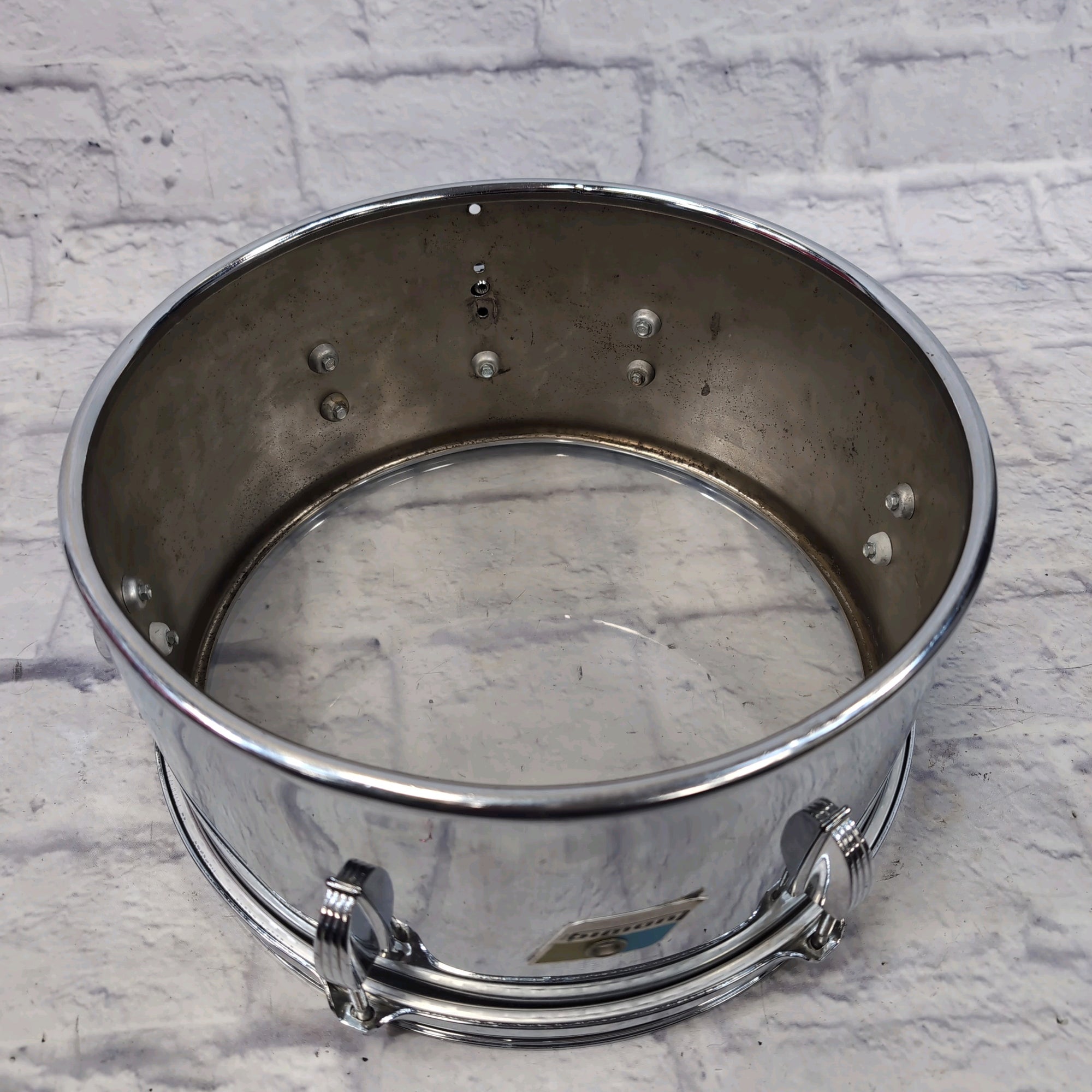 Ludwig Vintage 13 Single Timbale Blue Olive Badge
