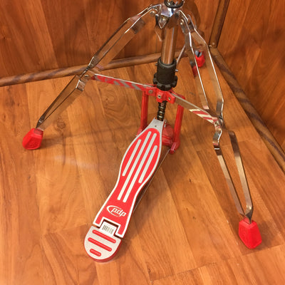 Rare PDP 800 Series Red Rubber Tip Hi Hat Stand