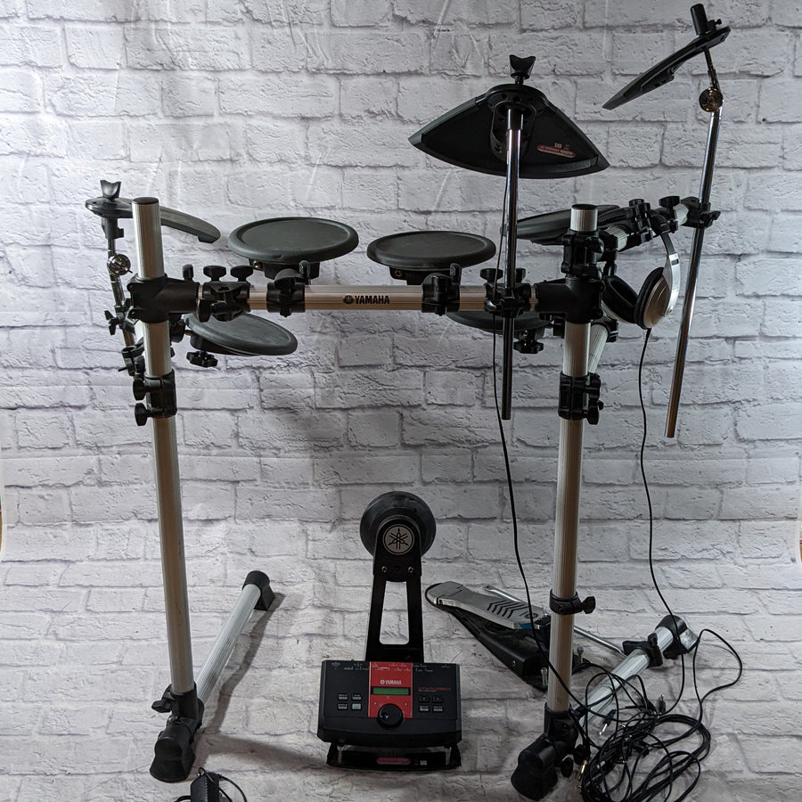 Yamaha DTXplorer Electric Drum Kit - 5 drum pads, 3 cymbal pads, Kick Trigger, and Hi Hat controller As-Is