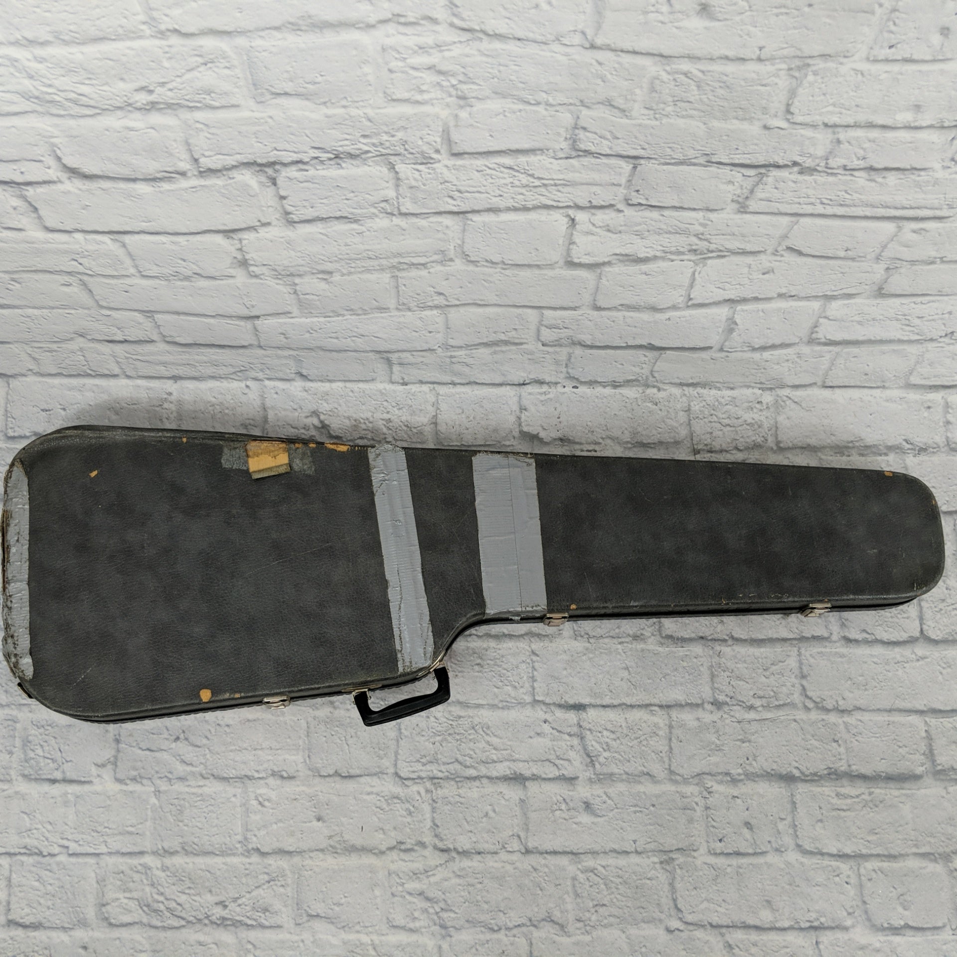 Hardshell Bass Case Grey Covered in Stickers
