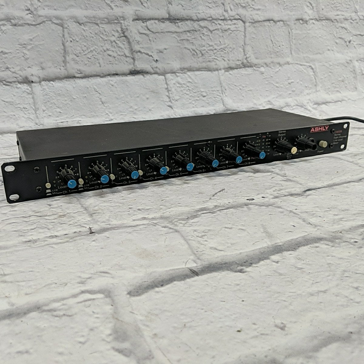 Ashly LM-308 8-Channel Stereo Line Level Rack Mixer