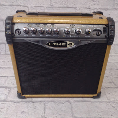 Line 6 Spider II 15w Gold Sparkle Guitar Combo Amp