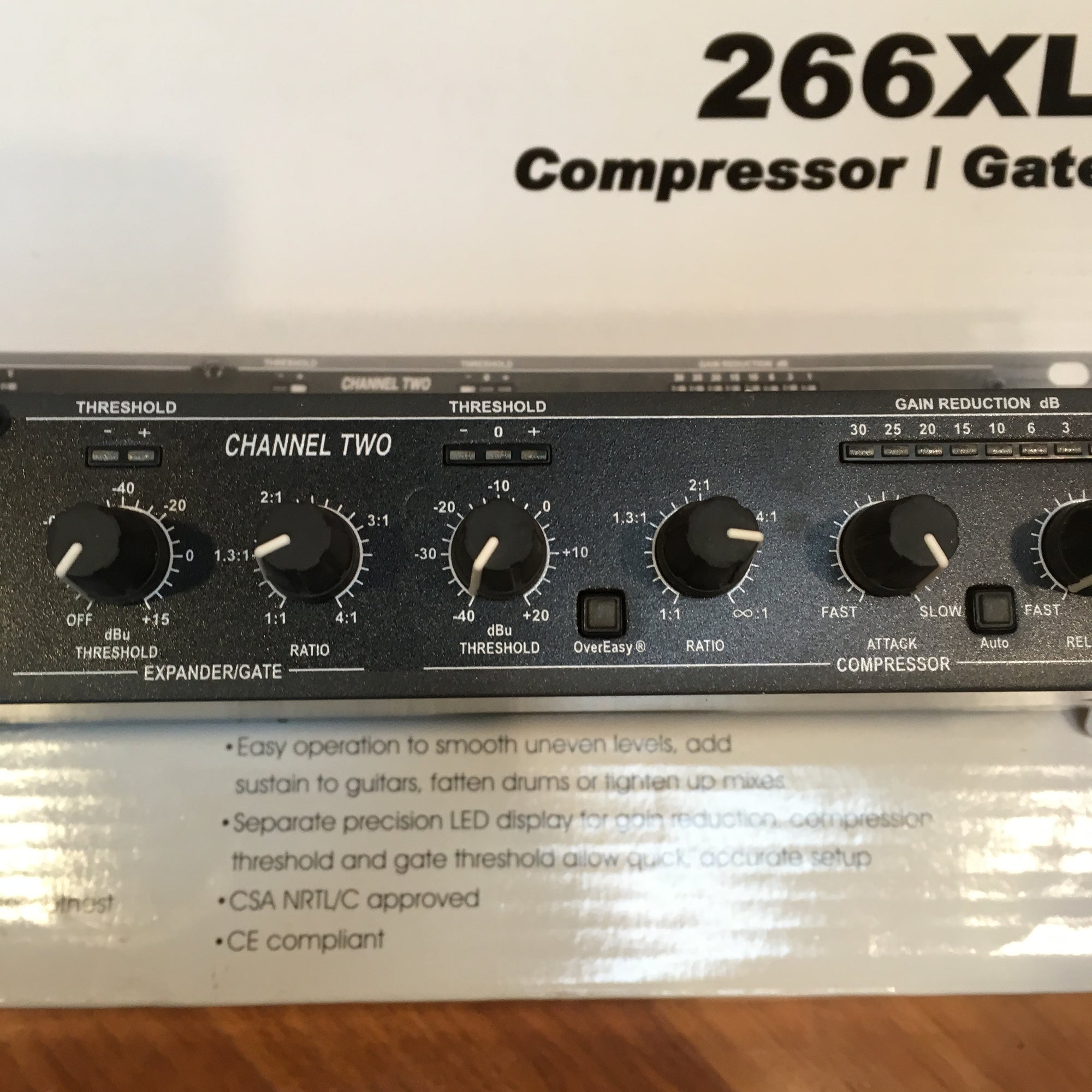 DBX 266XL Compressor Gate