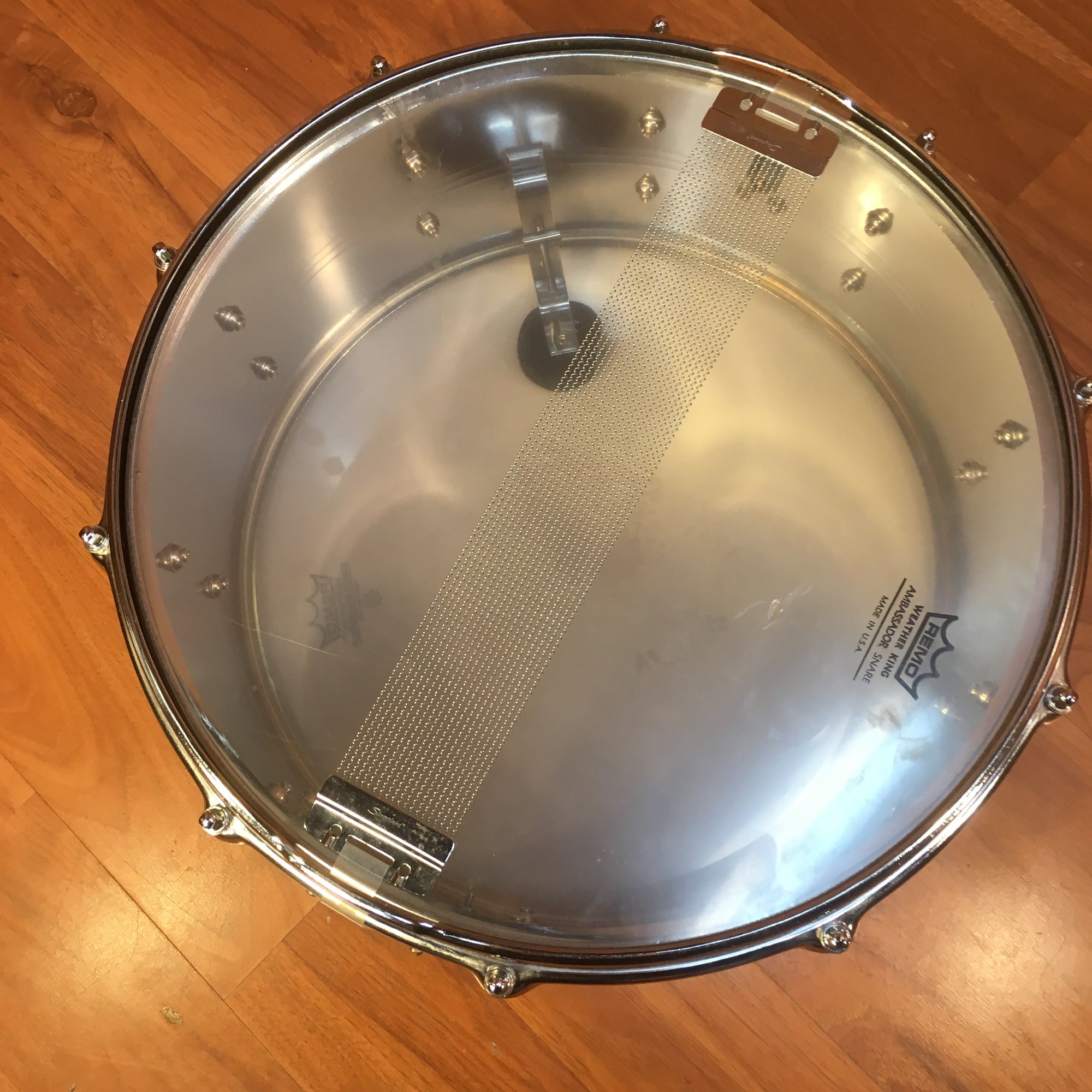 Late 80s Slingerland 14 x 6.5 Chrome Snare 10 Lug Gene Krupa