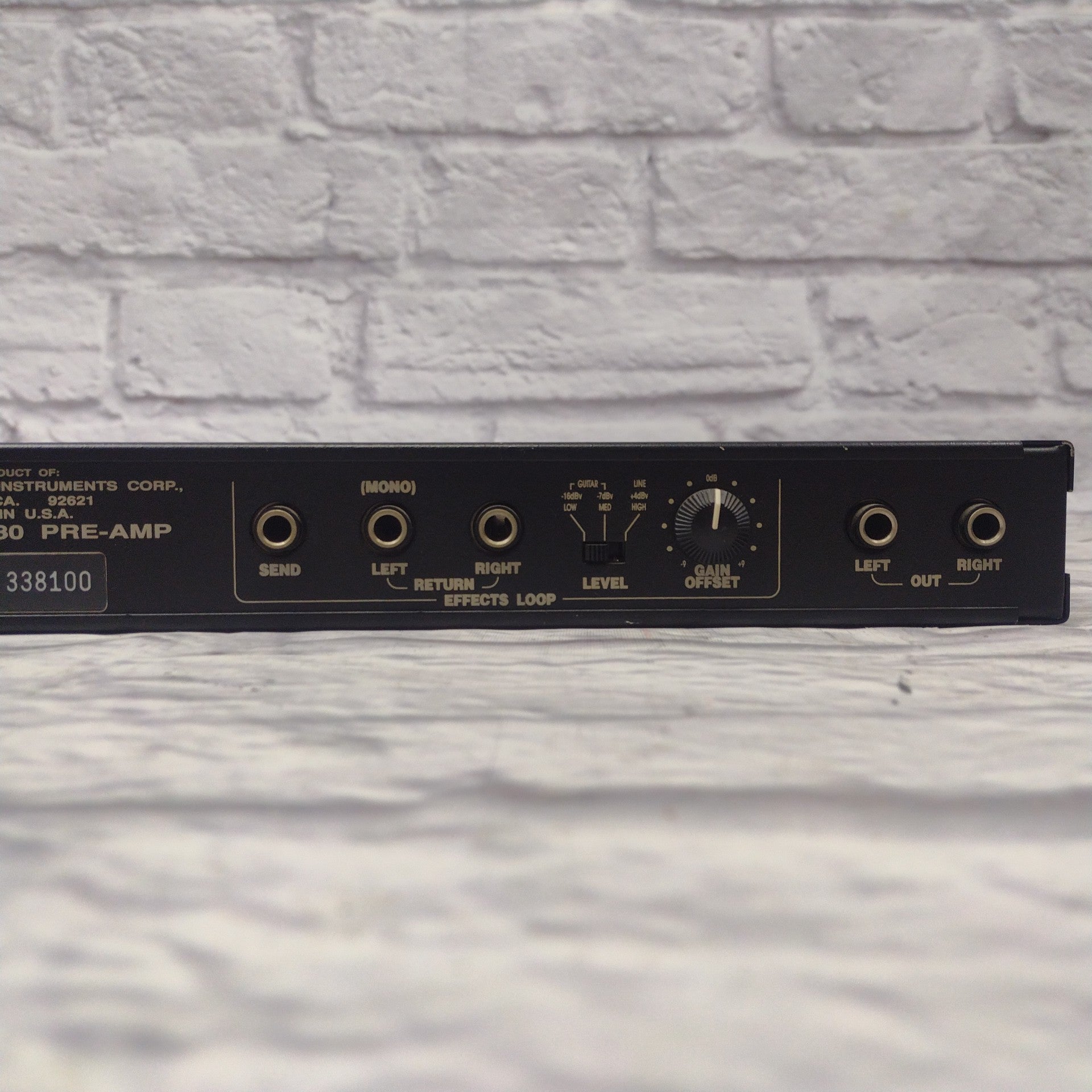 Fender M-80 Rack Preamp