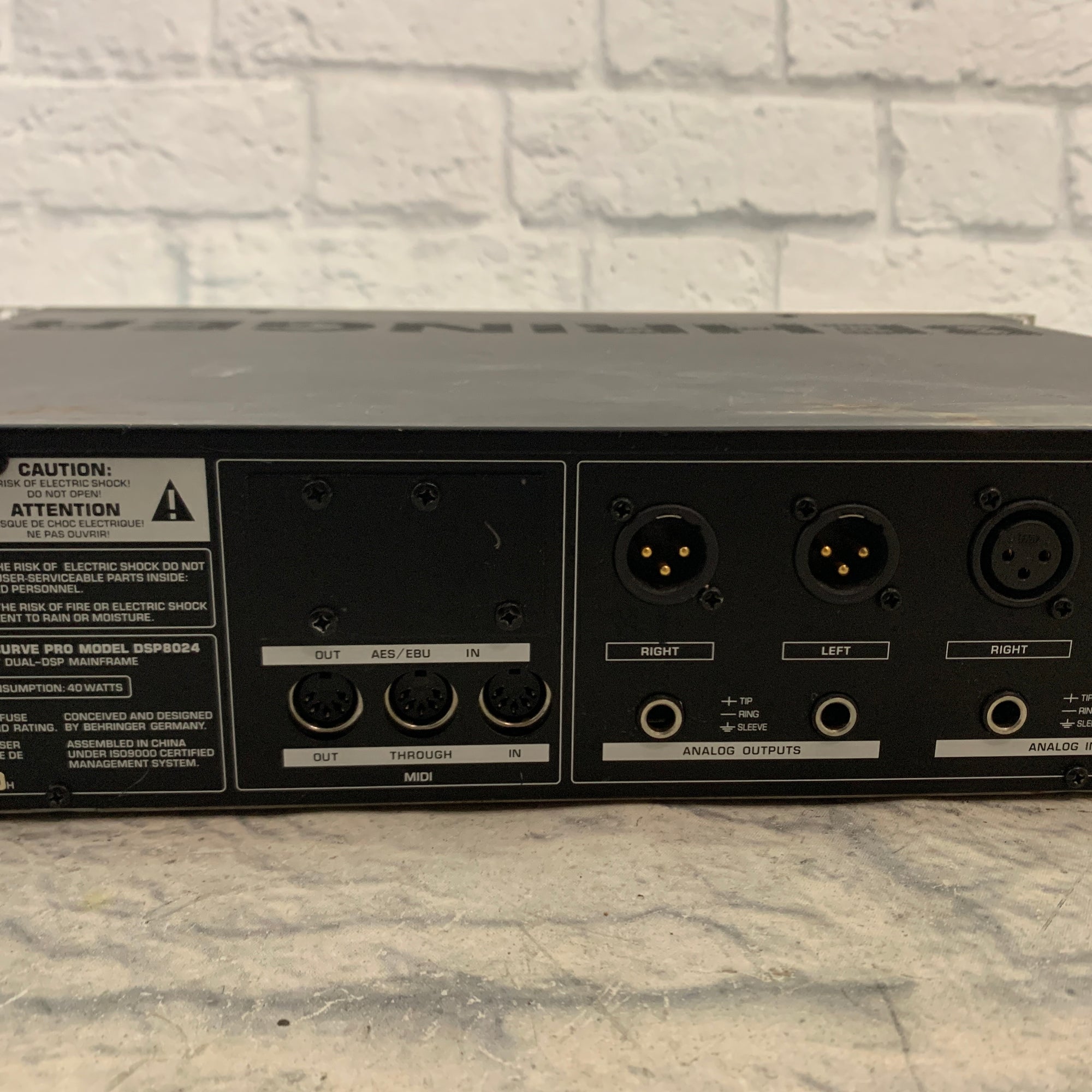 ベリンガー ULTRA - CURVE PRO Behringer ULTRACURVE PRO DEQ2496 2-Channel Equalizer and
