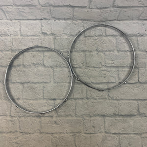 Unknown 14" 8 Lug Snare Drum Hoop Pair