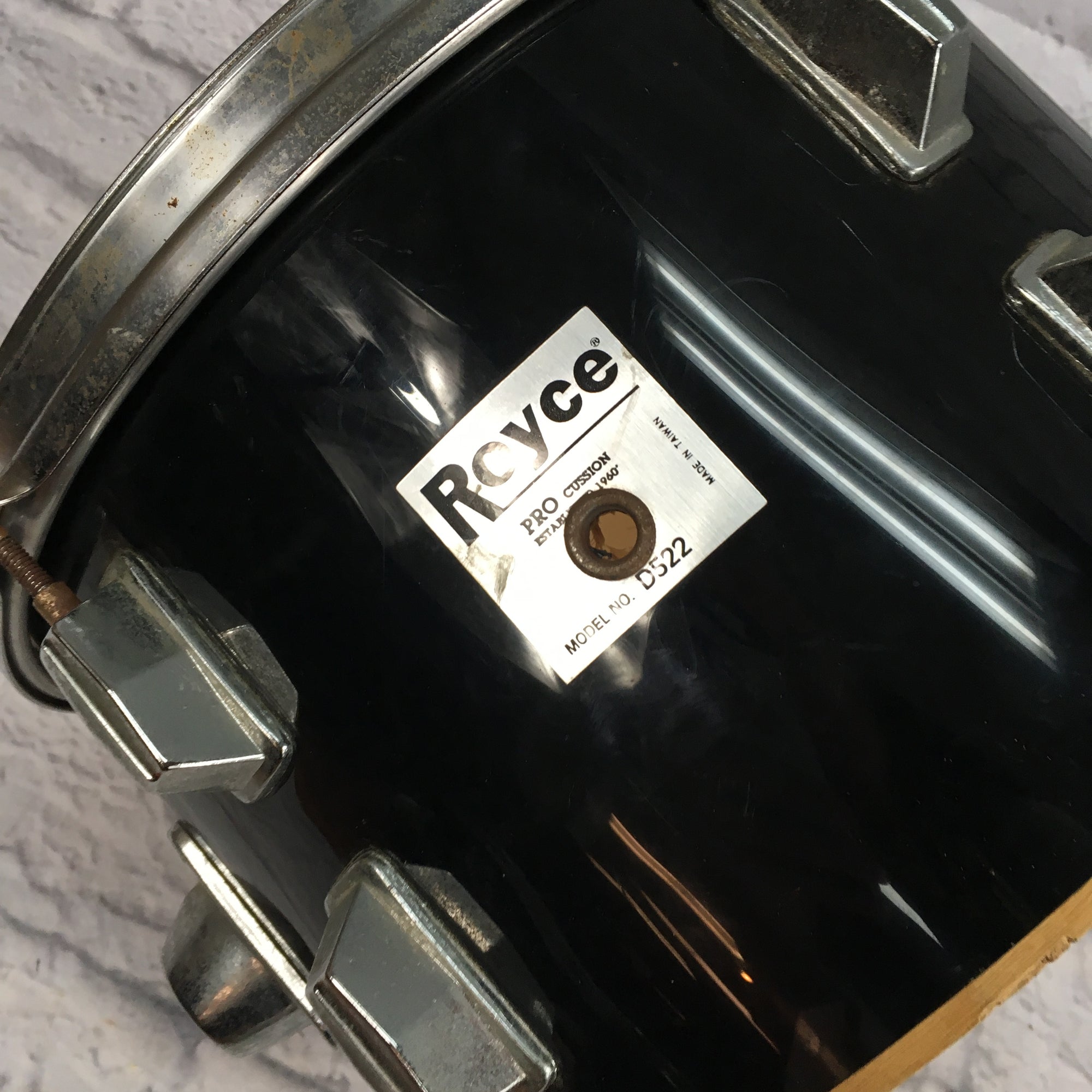 Royce 12 x 7.5 D522 Rack Tom - No Bottom Hoop