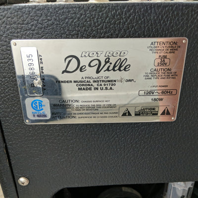 Fender Hot Rod Deville 4x10 Combo Amp