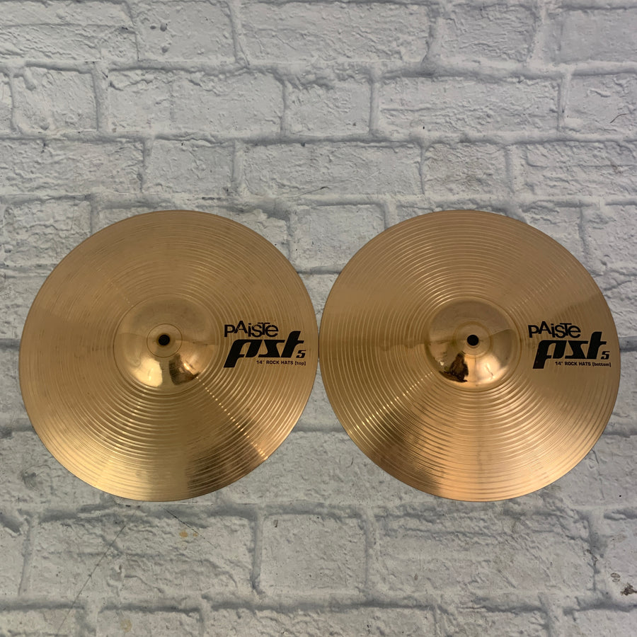 Paiste 14" Rock Hats PST 5 Hi Hats